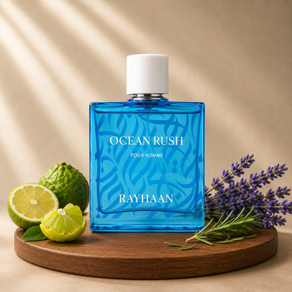 Rayhaan Ocean Rush pour Homme Men EDP 100ml